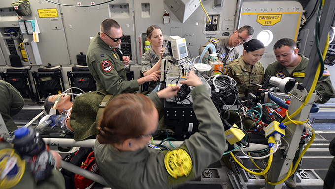 Joint medical exercise hits the beach